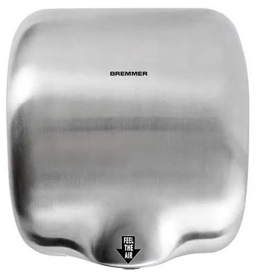 Turbo Handtrockner, gebürsteter Edelstahl, 7–10 s Trockenzeit