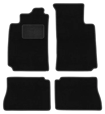 Productafbeelding van Velours automatten voor Renault Megane I 1995-2002 (sedan/hatchback/stationwagen/stationwagen) – 4-delig, zwart, op maat – Wielganizator LUX