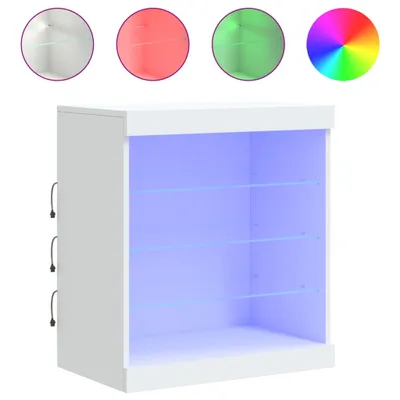 Image de Buffet avec éclairage LED blanc 60,5x37x67 cm