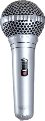 Produktbild von Aufblasbares Mikrophon 35 cm lang - Mikrofon Schlager Party Attrappe
