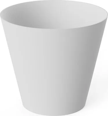 Obrázek produktu pro Kulatý kónický květináč Ø 32 cm - bílý
