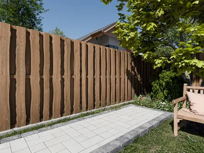 Immagine prodotto di Recinzione per la privacy / elemento di recinzione Natura 180x180cm in assi
