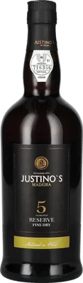 Image de Justino's Madeira 5 Years Old RESERVE Fine Dry 19% Vol. 0,75l