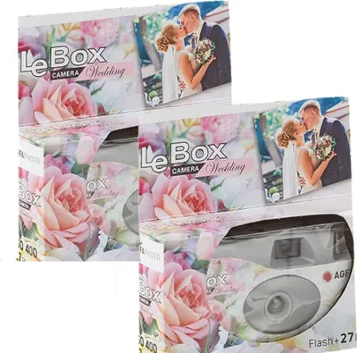 Produktbild von 2 x Photo PORST Einwegkamera,Hochzeitskamera,Partykamera Edition Wedding