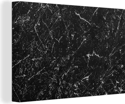 Obrázek produktu pro OneMillionCanvasses® - Obrazy na plátně - 140x90 cm, Mramor - Kámen - Černá - Bílá, Nástěnné umění Tisk Nástěnná dekorace - Fotografie na plátně - Obraz na dřevěném rámu