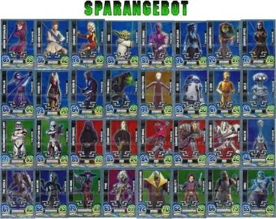 Produktbild von FA5 - Spar 7 - ALLE 32 Star Karten - Deutsch - Star Wars Force Attax - SERIE 5
