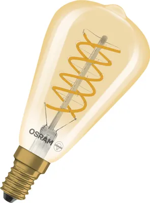 Produktbild von OSRAM Vintage 1906 LED CLASSIC EDISON DIM in ST48-Form, LED-Lampe, Glas, Gold, 4,8 W, 360 lm, 2200 K, Dimmbar, CRI 80