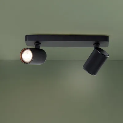 Produktbild von Spotbalken mit schwenkbaren Köpfen - in Schwarz - inkl. LEDs