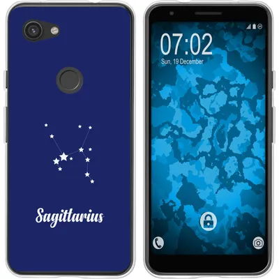 Produktbild von PhoneNatic Case kompatibel mit Google Pixel 3a XL Silikon-Hülle SternzeichenSagittarius M5