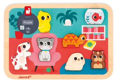 Zdjęcie produktu dla JANOD J07122, 7 szt., Animals, 1,5 lat(a)
