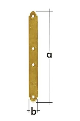 Produktbild von Flachverbinder 98x15mm galvanisch verzinkt Holzverbinder Lochplatten Lochbleche