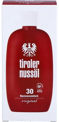 Produktbild von Tiroler Nussöl Original Sonnenmilch wasserfest LSF 30, 150 ml Creme