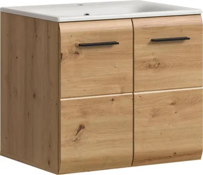 Produktbild von Waschtisch-Set >Ice< in artisan oak - 60x55x46cm (BxHxT)