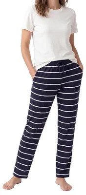 Produktbild von Schiesser Mix & Relax Schlafanzug Set aus T-Shirt und langer Hose, Atmungsaktives Material, Bequemer Schnitt
