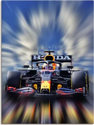 Produktbild von ARTland Leinwandbild Max Verstappen - Weltmeister der Formel1 Größe: 45x60 cm