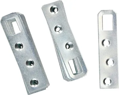 Zdjęcie produktu dla KOTARBAU® Zawieszka Meblowa Do Mocowania Szafek Półek 65 X 16 MM Zestaw 100 SZT