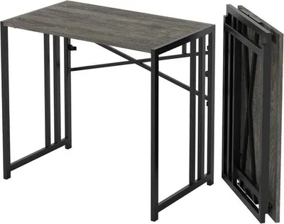 Immagine prodotto di Tavolo da gaming - pieghevole - nero - rovere - 90 cm