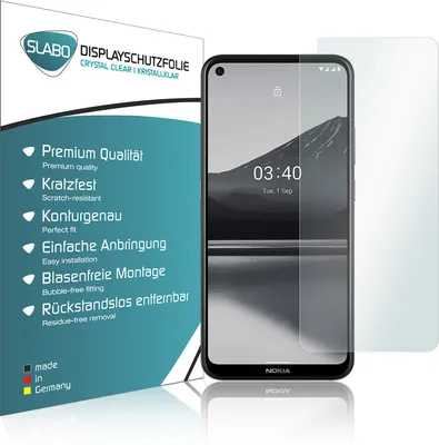 Produktbild von 4x Slabo Displayschutzfolie für Nokia 3.4 KLAR "Crystal Clear" (verkleinerte Folien) Displayfolie Schutzfolie Folie