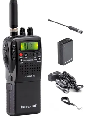 Produktbild von Midland Alan 42 DS CB-Handfunkgerät mit Multiband AM/FM, tragbares CB-Funkgerät