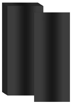 Heißprägefolie 200 Blatt, schwarz, PET, 30,5x11,9 cm