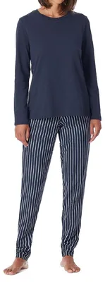 Obrázok produktu pre Uncover by Schiesser Dámske pyžamo UNCOVER Nightwear – tmavomodré – veľkosť 40