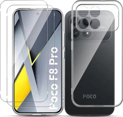 Produktbild von Hülle + 2X Schutzglas für Xiaomi Poco F8 Pro Panzerfolie Display Case Screen 9H