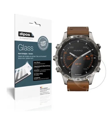 Produktbild von 2x Schutzfolie für Garmin MARQ Adventurer matt - Anti-Shock 9H Folie dipos Glass Kunststoffglas