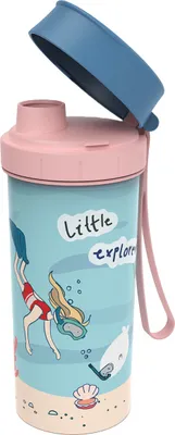 Produktbild von Flasche 0,4 l MEMORY KIDS, Motiv:Explorer Mädchen