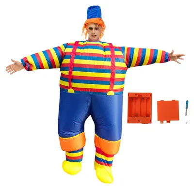 Immagine prodotto di Costume gonfiabile da clown, tuta gonfiabile da Joker per Halloween, cosplay, feste, Natale, taglia per adulti
