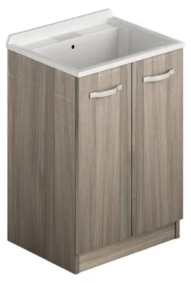 Immagine prodotto di Lavatoio in legno 61x50 due ante colore olmo