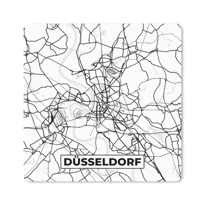 Produktbild von MuchoWow® Mauspad Mousepad Karte - Düsseldorf - Stadtplan 30x30 cm - Mousepads - Maus Mat - Pad - Mausunterlage - Gaming