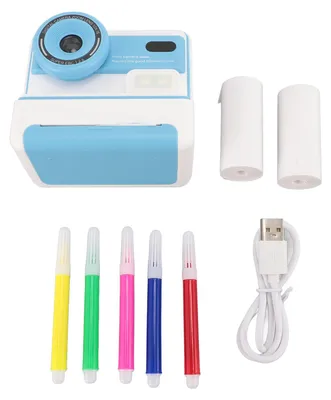 Obrázok produktu pre Fotoaparát s rozlíšením 1080p HD, 48 MP, dvojitý objektív, 2,4-palcový IPS displej, foto a video, 16-násobný digitálny zoom, funkcia časovaného blesku, modrá farba