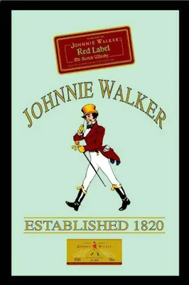 Produktbild von KS4 Johnnie Walker - Whisky & Alkohol - Bedruckter Spiegel