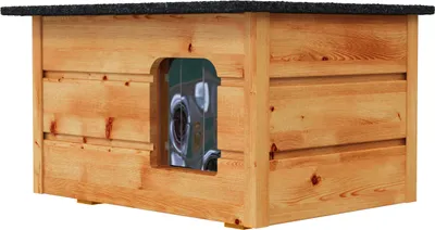 Immagine prodotto di Casetta per gatti XL rifugio per gatti caverna per gatti all'aperto legno isolato invernale 8577