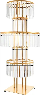 Immagine prodotto di Vasi da fiori, design a 5 livelli, stile moderno, oro