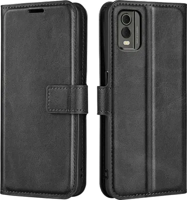 Produktbild von Nokia C32 Hülle - Coverup Deluxe Klapphülle - Schwarz