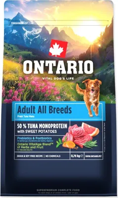 Obrázek produktu pro Ontario Adult All Breeds Monoprotein Turkey & Sweet Potato 0,75 kg