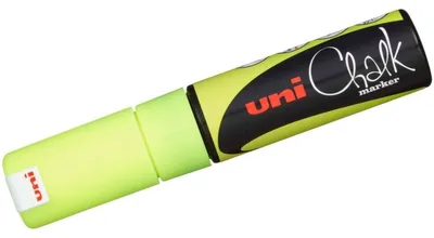 Image de Mitsubishi Marker UNI CHALK MARKER PWE-8K gelb