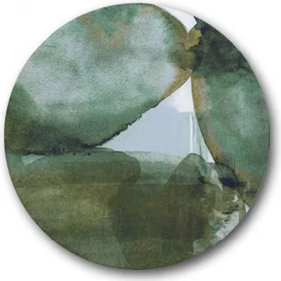 Image de Plat de service Green Tiffany - D 31 cm