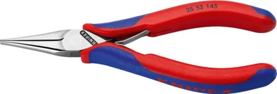 Produktbild von Knipex 35 52 145, Spitzzange, Stahl, Kunststoff, Blau, Rot, 145 mm, 102 g