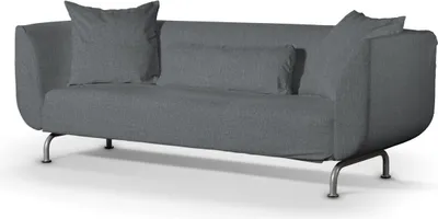 Produktbild von Dekoria Bezug für Strömstad 3-Sitzer Sofa, grau, Bezug für Sofa Stromstad 3-sitzer