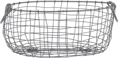 Produktbild von degawo Draht Korb -GROSS- oval L= 38,5 cm Griffe Dekoration Garten Deko Küche