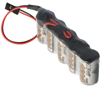 Produktbild von Racing-Pack 6 Volt 1600mAh mit Graupner Stecker NiMH-Akku F1x5