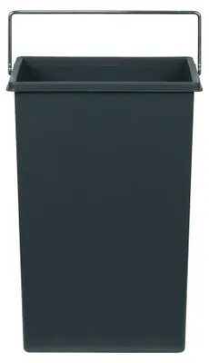 Produktbild von Inneneimer Mülleimer Abfalleimer Müllsammler 226x154x340mm Hailo 1045639 dunkelgrau 10 L Einbau Abfallsammlersystem für Terzett Einbauvarianten mit Auszugsystem