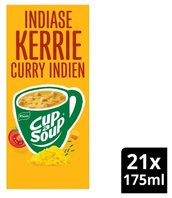 Image de Curry indien Unox Cup-a-Soup, paquet de 21, 357g – soupe rapide
