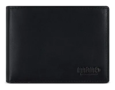 Image de mano Cuir porte-monnaie Don Andrea RFID Coinwallet With Flap Black noir