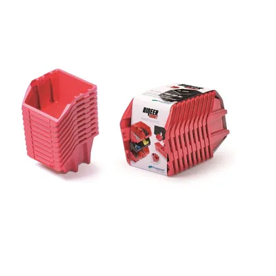 Immagine prodotto di Set úložných boxů 10 ks BINEER SHORT SET 288x158x187 mm - barva: červená