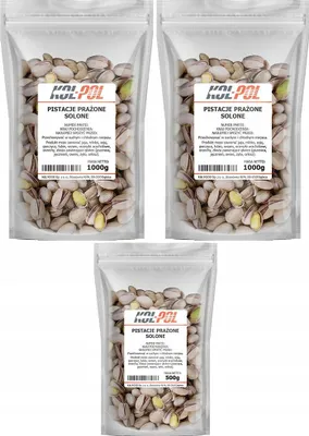 Zdjęcie produktu dla PISTACJE PRAŻONE SOLONE 2,5kg Naturalne duże świeże wysoka jakość Kol-Pol