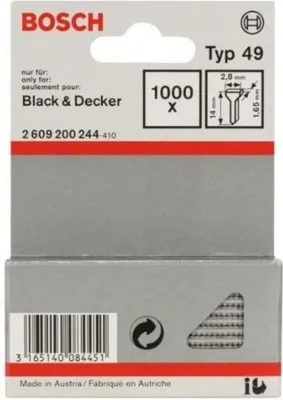 Produktbild von Bosch  Tackerstift Typ 49, 14 mm, 2609200244