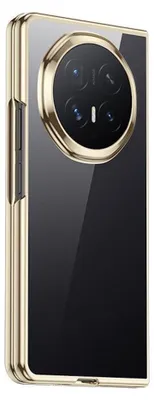 Immagine prodotto di Custodia in plastica per smartphone Honor Magic V6, resistente agli urti, con finitura electroplated dorata (6D)